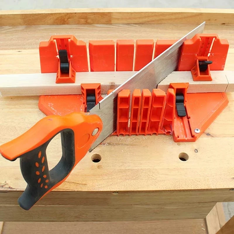 

Woodworking Clamping Mitre Box Diagonal Saw Cabinet 45 90 Degree Saw Box Angle Saw Oblique Cutting Groove Sawing Guide Slot