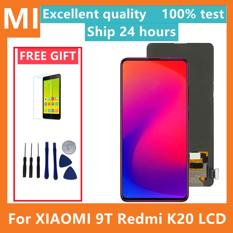 

6.39'' Amoled For XiaoMi Mi 9T LCD with frame for Redmi K20 Pro / K20 Display mi 9t pro Touch Screen Digitizer Assembly