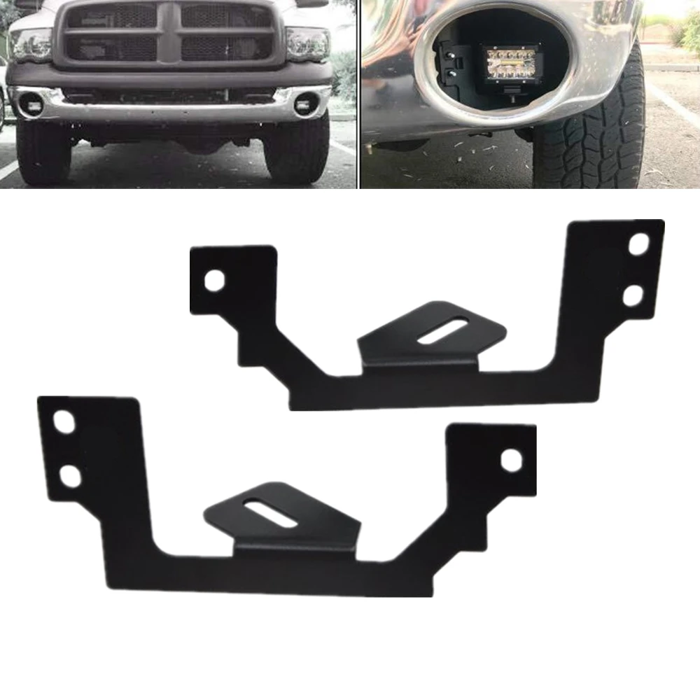 For 2002-2008 Dodge Ram 1500 Led Fog Work Lights Lower Bumper Mounting Bracket