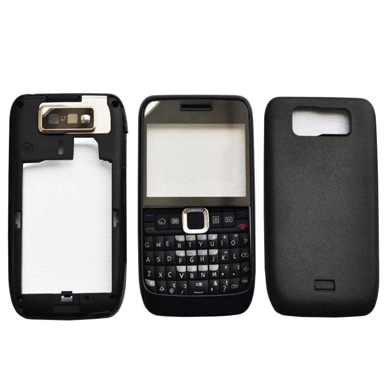 ZUGZUC New Plastic Full Housing For Nokia E63 Full Complete Housing Back Cover+Middle Frame+Front Frame+Keyboard+Logo