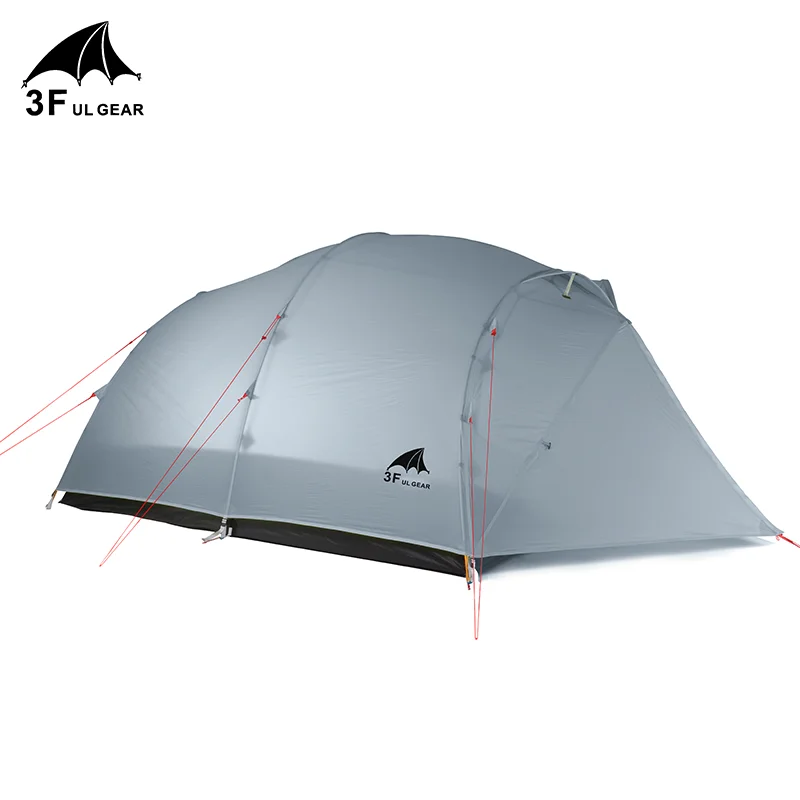 3F UL GEAR Qingkong 4 Person 3-4 Season 15D Camping Tent Outdoor Ultralight Hiking Backpacking Hunting Waterproof  QingKong4