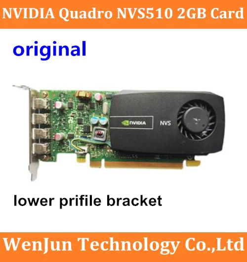 Original for lower profile bracket nVidia Quadro NVS510 2GB 128bit Graphic Card Drawing Stocks Split screen splicing 4K