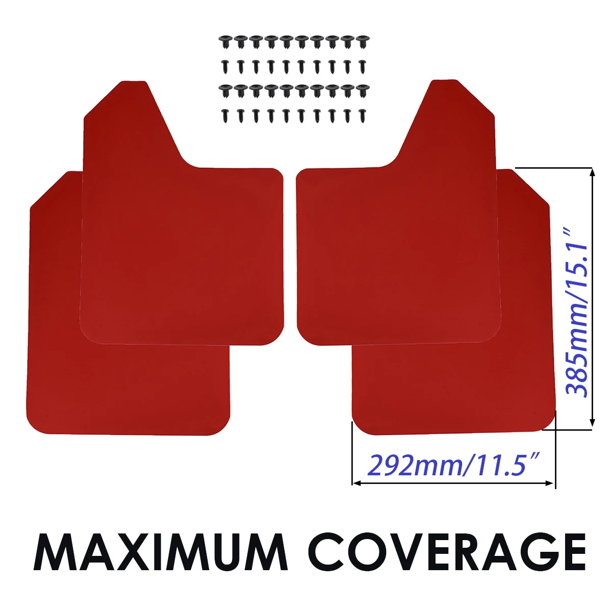 Red Racing/Sport Universal Mud Flaps Mudflaps Splash Guards Front Rear For Hyundai Tucson Elantra Car SUV Van Pickup Rally