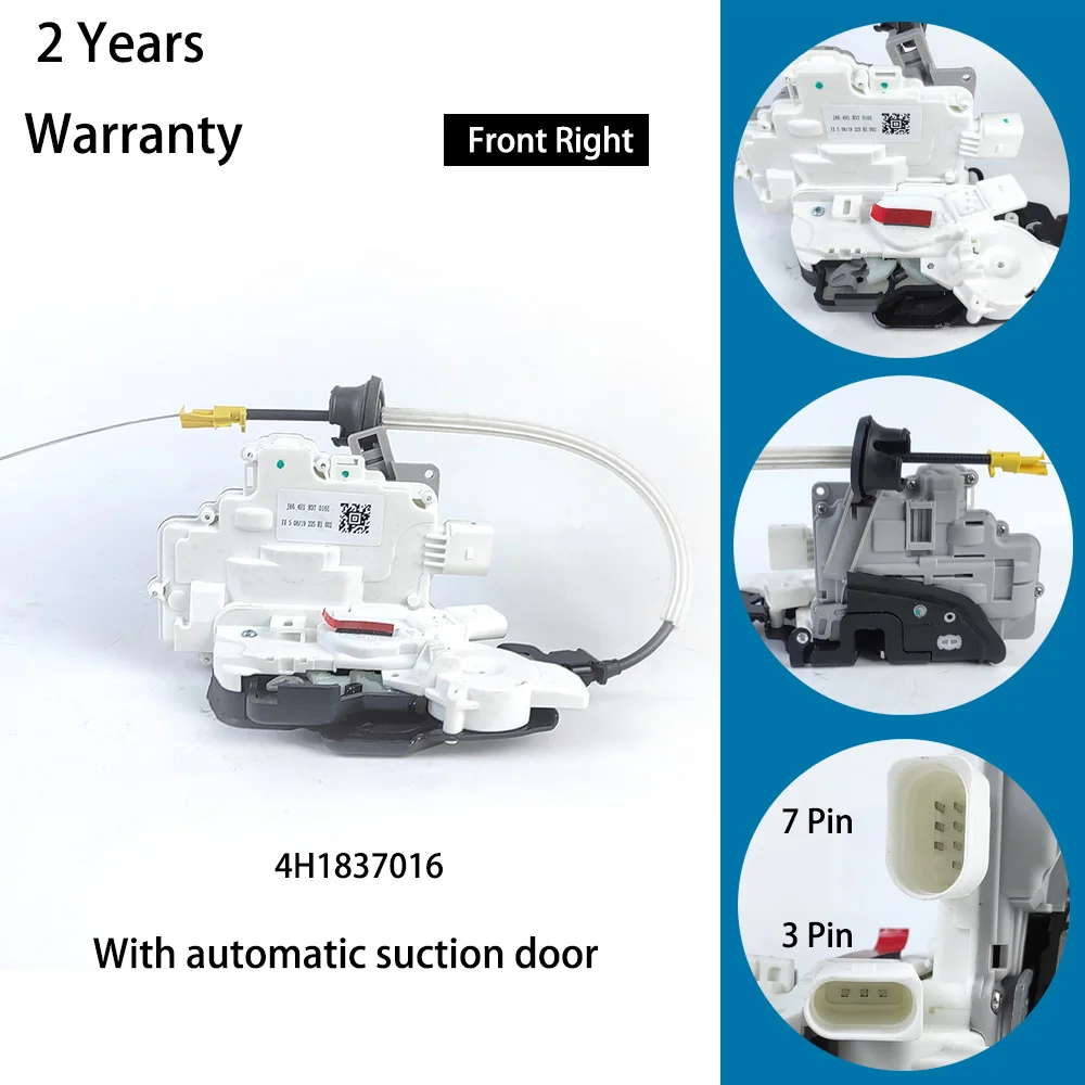 Door Lock Actuator with Automatic suction door For A8 S8 QUATTRO 4H1837015E 4H1837016E 4H0839015C 4H0839016C