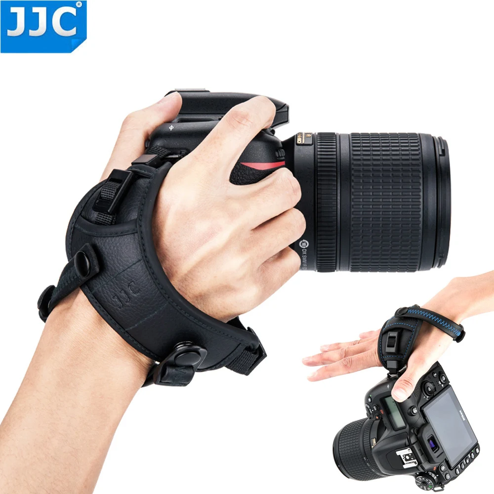 JJC Quick Release pasek do aparatu DSLR uchwyt na rękę pasek na rękę do aparatu Sony Nikon Canon Panasonic Olympus akcesoria do paska