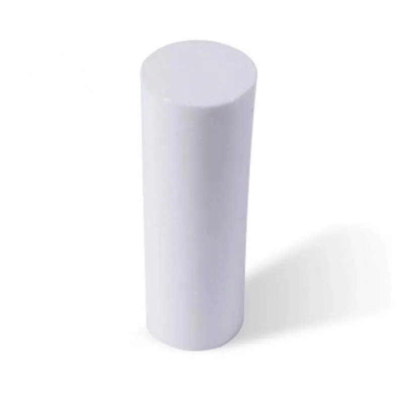 Length 100mm White polytetrafluoroethylene Solid bar environment-friendly non-toxic machining DIY PTFE plastic rod