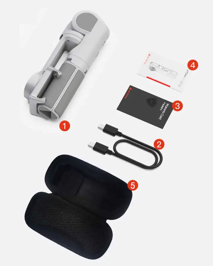Snoppa ATOM 2 3-Axis Smartphone Gimbal for iPhone Samsung Huawei