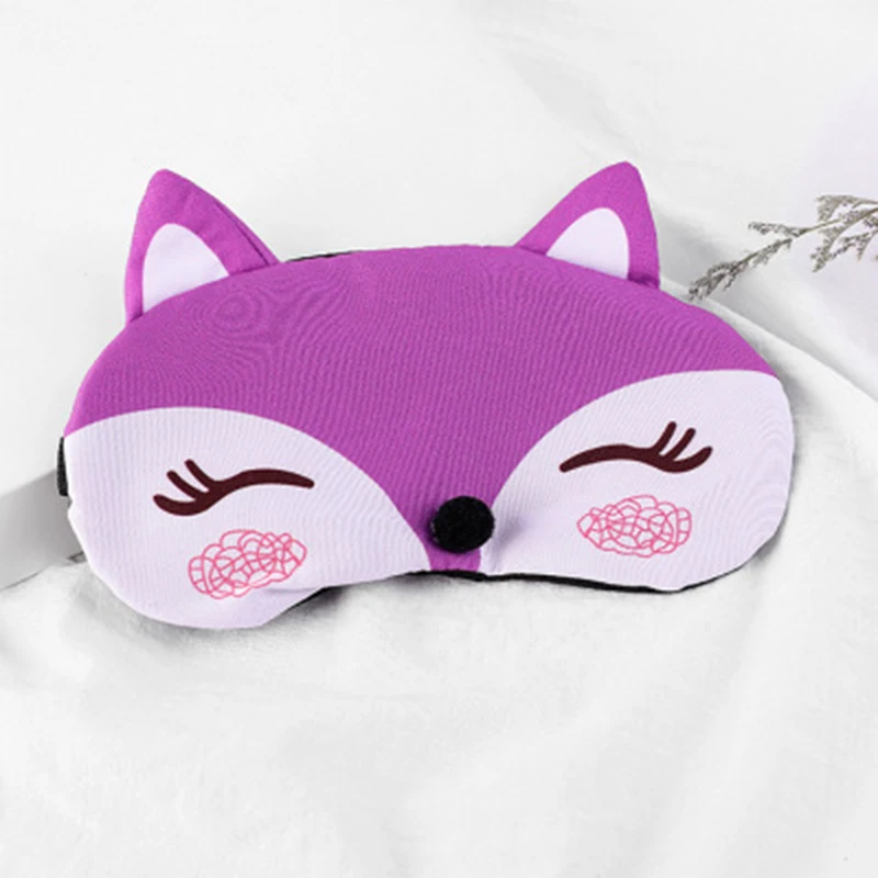 Cotton Fox Sleep Eye Mask Eyeshade Eyepatch Cute Blindfolds Cover Travel Rest Band Sleeping Aid Kids