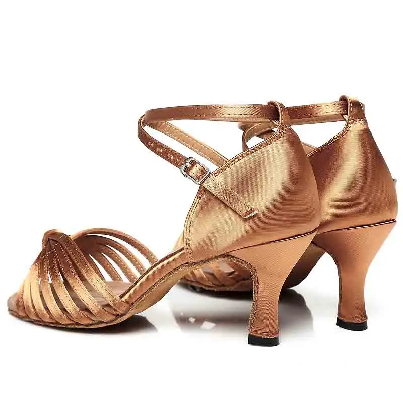 Latin Dance Shoes Women Salsa Dancing Shoes Dance Ballroom Shoes Women Tango Shoes Lady Virous colors Flare Heel Comfortable