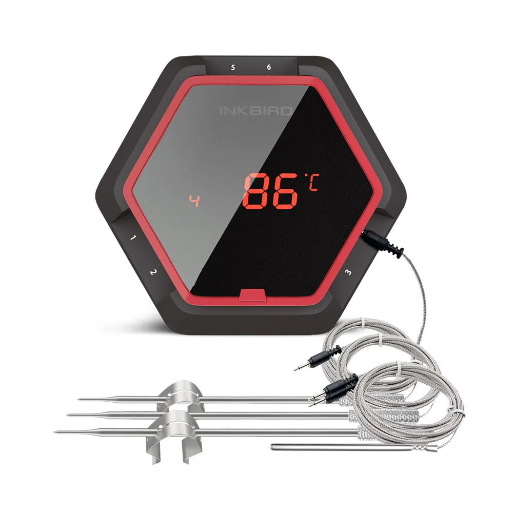 IBT 2X 4XS 6XS 3 Types Food Cooking Household Wireless BBQ Thermometer IBT-2X Probes&Timer For Oven Meat Grill Free App Control