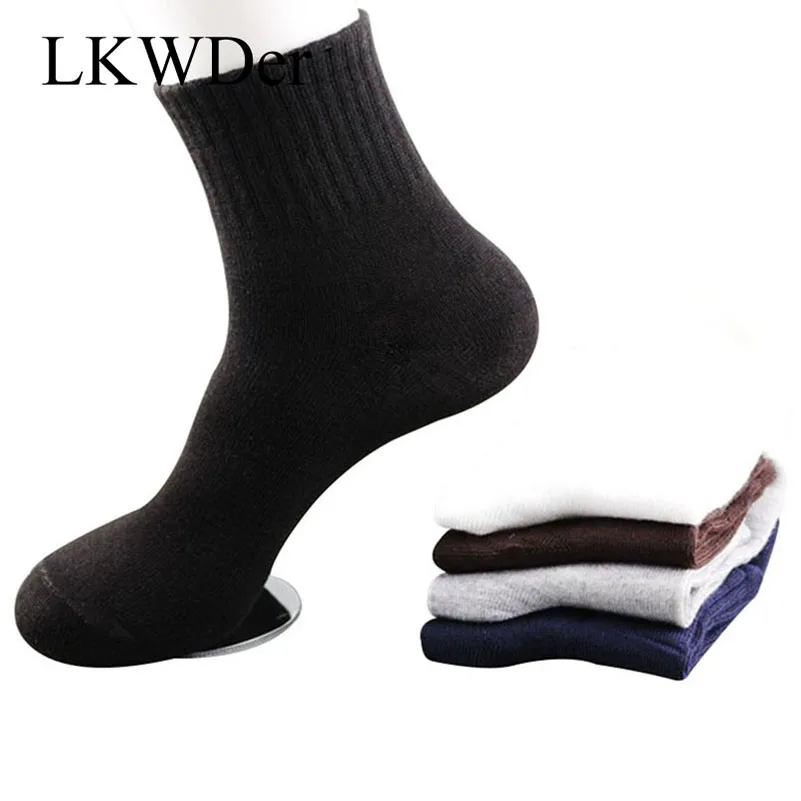 LKWDer Mens Socks Classic Business Brand Calcetines Hombre Mesh Sports Socks Men Quality Breathable Cotton Casual Socks Meias