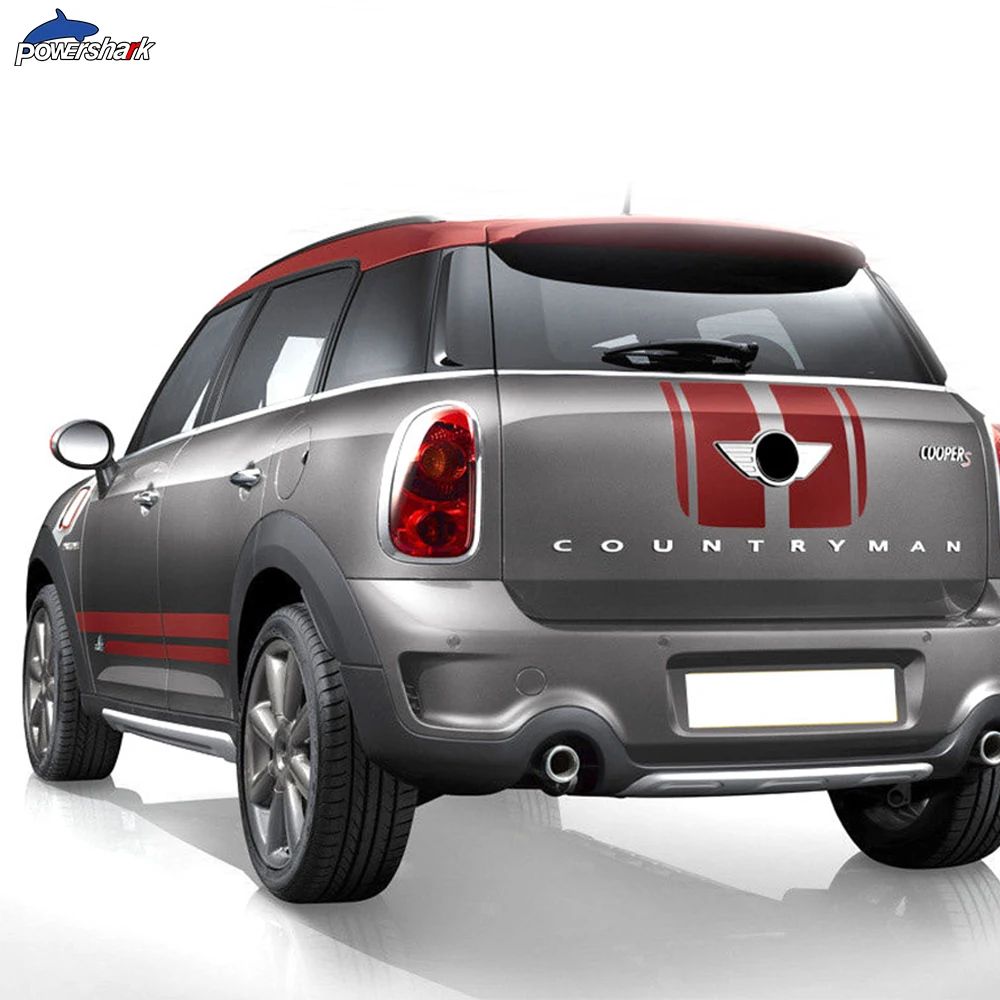 Calcomanía de capó de coche, Kit de cubierta de motor, cuerpo de maletero, rayas laterales de vinilo, pegatina de falda para MINI Countryman R60 Cooper S JCW, accesorios