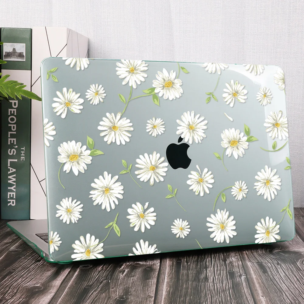 حافظة لاب توب ليتل ديزي لاجهزة ماك بوك اير برو ريتينا 11 12 13 15 16 بوصة 2020 تاتش ID M1 A2337 A2338 A2289 غطاء بلاستيكي صلب