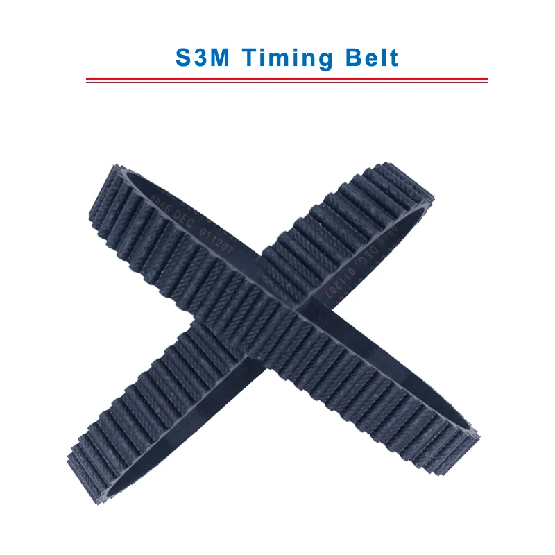 S3M Timing Belt with circular teeth model  S3M-501/504/507/510/519/522/525/537/540/558 teeth pitch 3mm belt thickness 2.2mm