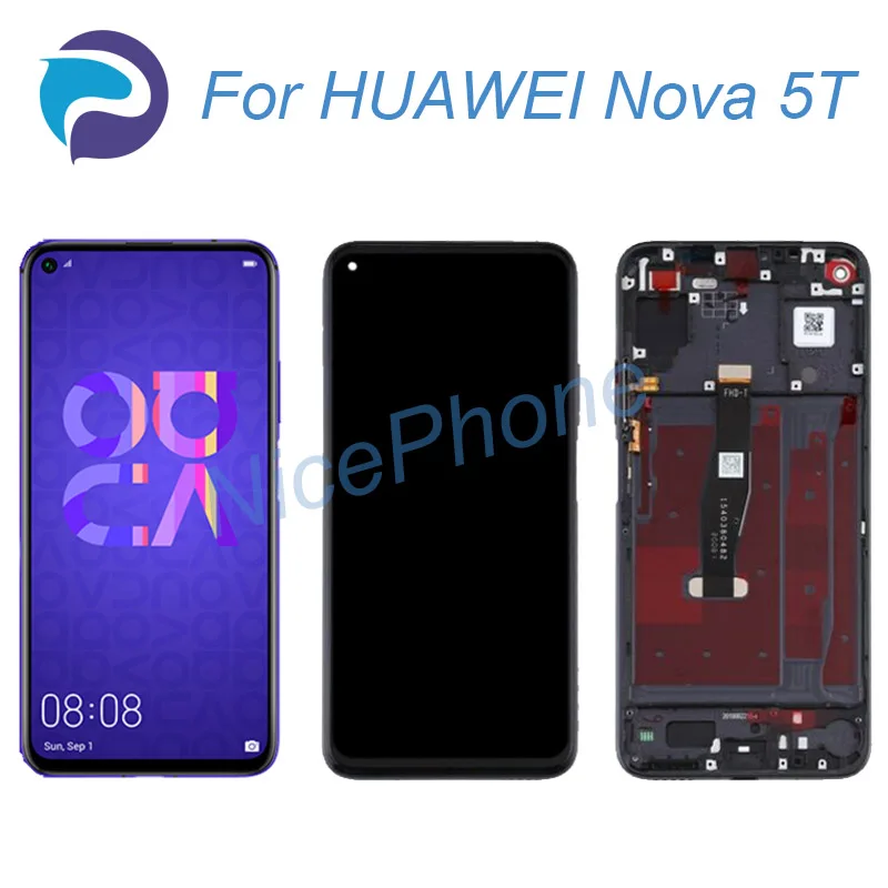 Nova 5T lcd screen 2340*1080 touch digitizer display assembly replacement YAL-L21,YAL-L61,YAL-L71,YAL-L61D Nova 5T lcd screen