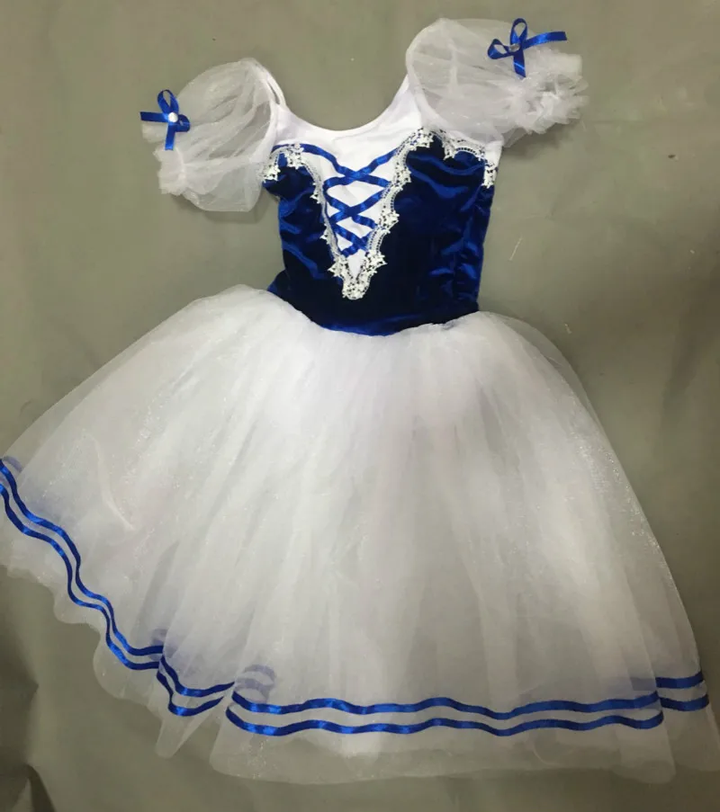 Manica corta Giselle costumi di balletto bambino bambini adulti abito lungo Ballerina donne Tutu di balletto ragazze Performance abbigliamento da ballo