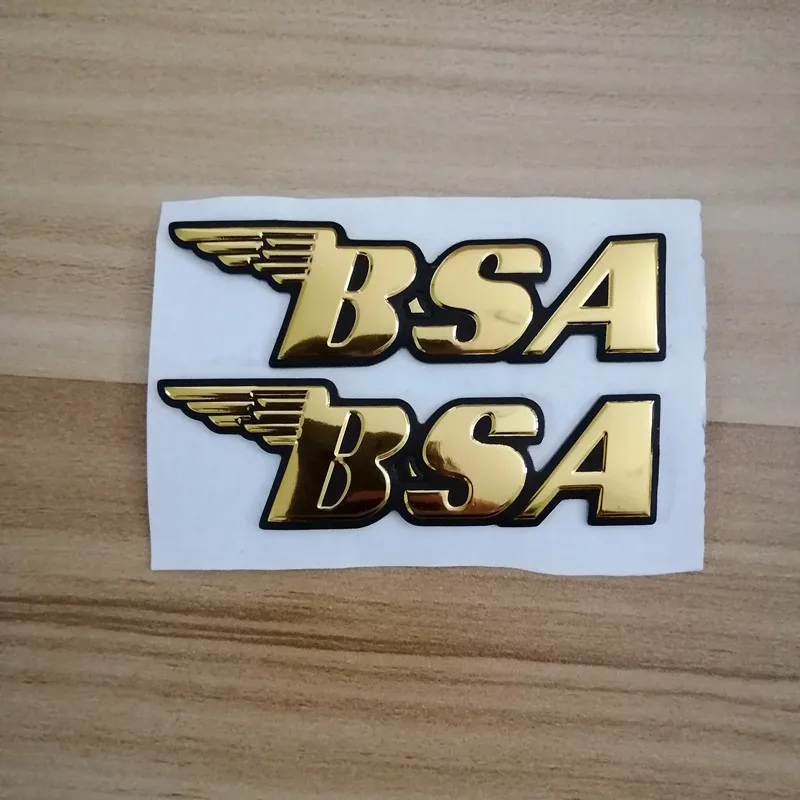 Motorfiets Embleem Badge Decal 3d Tank Wiel Logo Sticker Voor Bsa