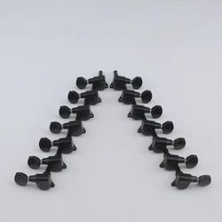 1 Set 6/7/8 Strings  Guitar Machine Heads Tuners  Black With Screw  (#1284) Guitar Parts MADE IN KOREA