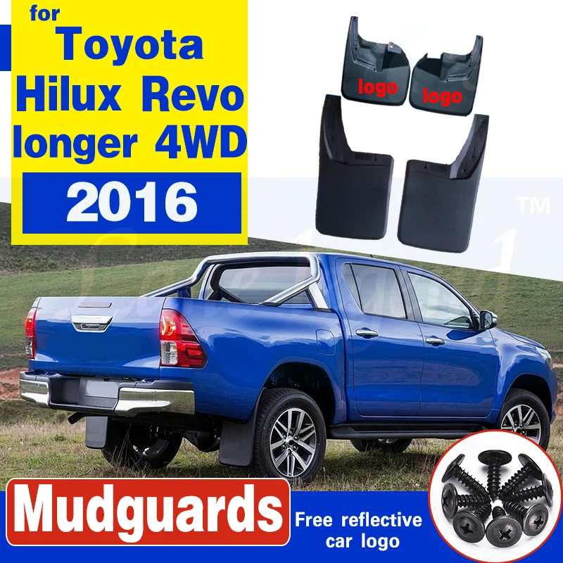 

4 шт., брызговики для Toyota HILUX REVO longer 4WD 2016