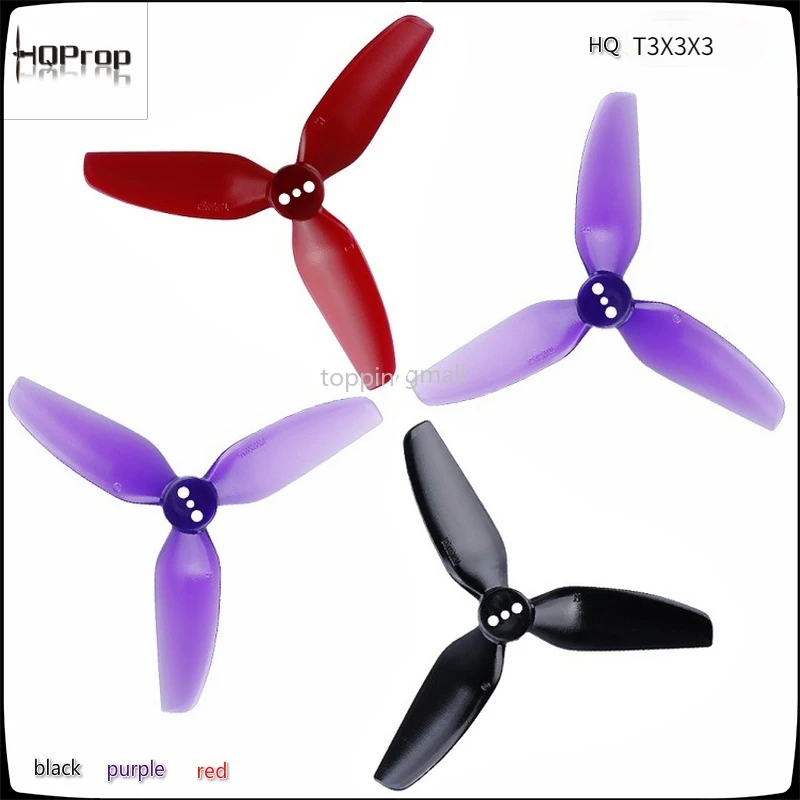 HQ Durable Prop T3X3X3 T3x4x3 3-Blade 3 / 4 Inch Propeller FPV High Efficiency for RC Helicopter  Drone