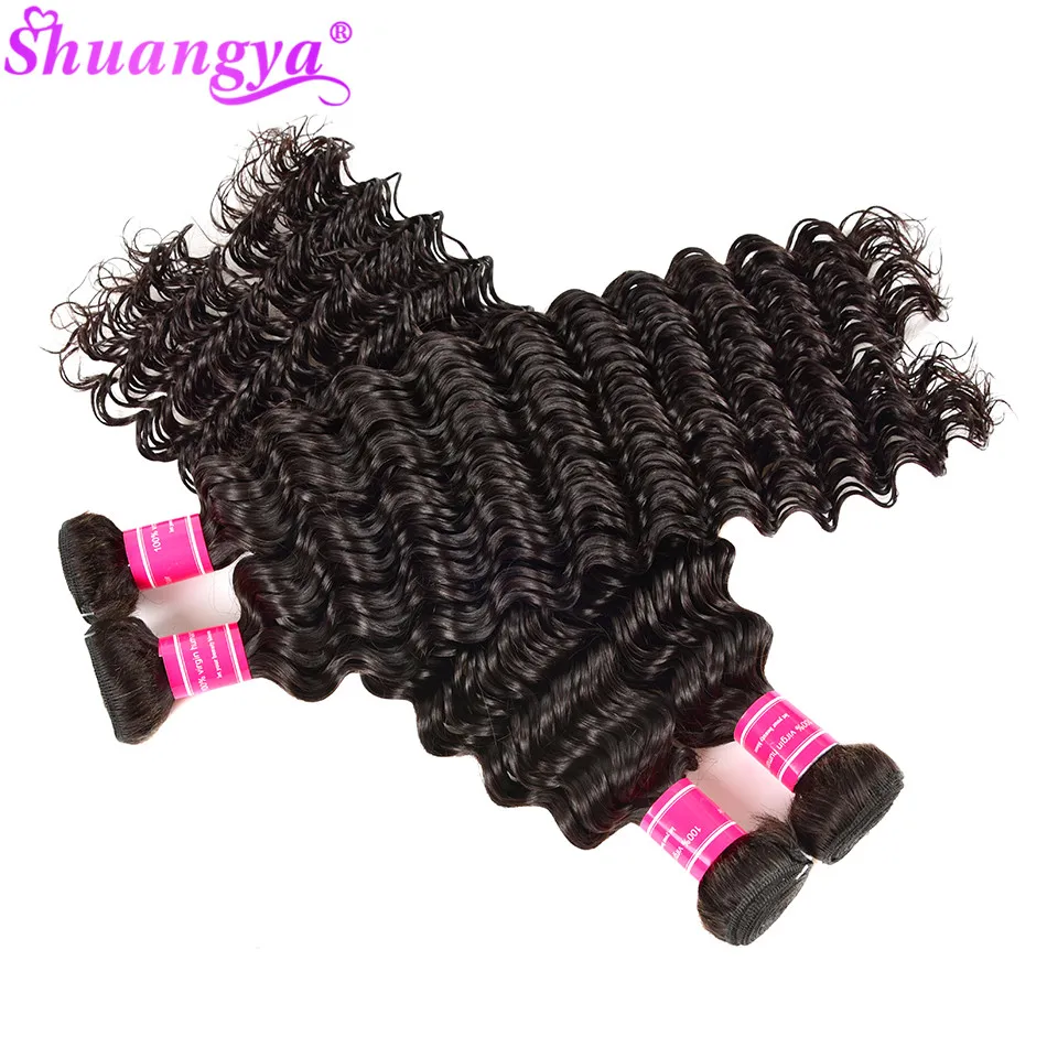 Deep Wave Bundles Wholesale Price Brazilian Hair Bundles 100% Unpressed Virgin Human Hair Bundles Deep Wave Hair for Black Women