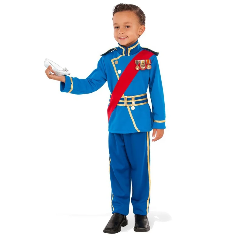 New Fairytale Royal Prince Child Costume Halloween Cosplay Renaissance Fairytale Story Book king