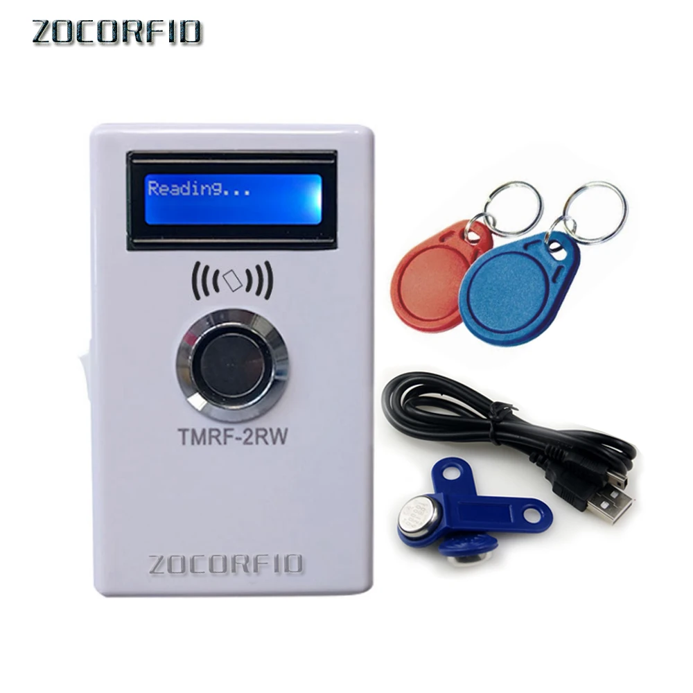 Портативный дубликатор карт TM Ibutton DS1990 RW1990 и 125 кГц EM4305 T5577 и совместимый RFID-копировальный аппарат