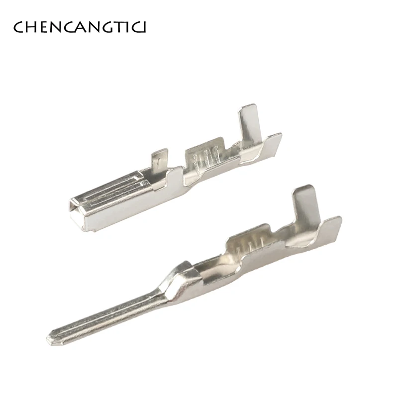 

20 Pcs 2.0mm Male Female Automotive Crimp Wire Terminal Brass Loose Car Connection Pin Replcement Of ST730495-3 ST740483-3