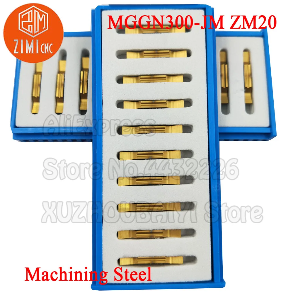 10 قطعة MGGN300 MGGN300-JM ZM20 MGGN300 JM كربيد الحز إدراج تحول أدوات القاطع مشقوق الأخدود آلة خرط تعمل بالتحكم الرقمي بواسطة الحاسوب أداة القطع