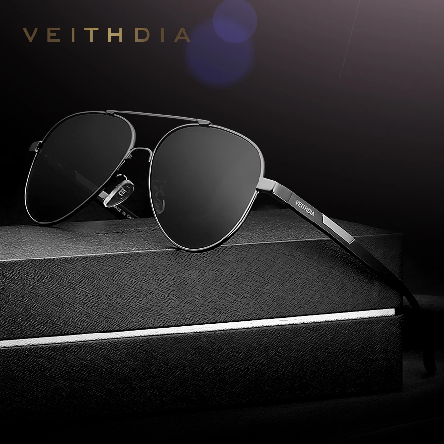 VEITHDIA Men's Sunglasses Aluminum Photochromic Women Polarized UV400 Lens Fashion Driving Outdoor Eyewear Male Sun Glasses 6699