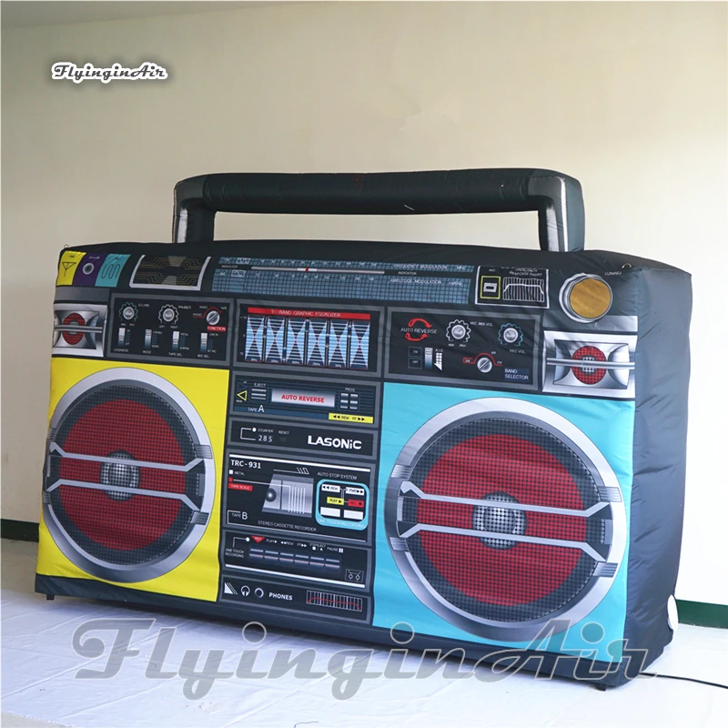 

Personalized Lighting Inflatable Tape Recorder Replica Concert Backdrop Stage Decorations For Party Event