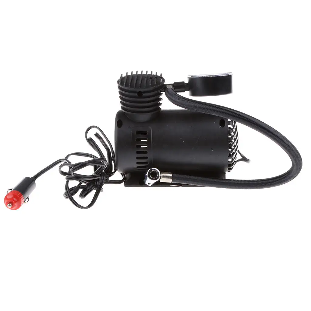 Mini Portable Air Compressor Wheel Automatic Pump Inflator Car Auto Accessory DC 12V