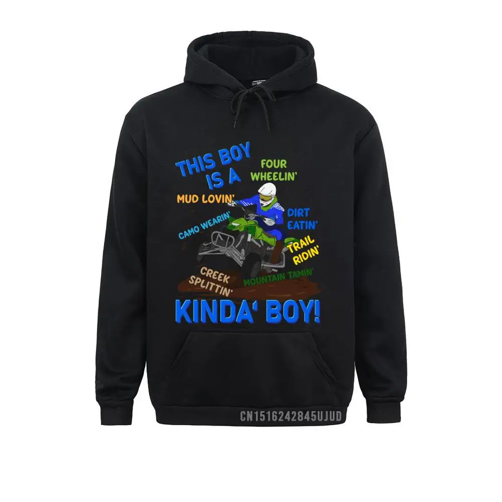 Funny ATV Offroad Quad Biking Saying Boy Four Wheeler Sweatshirt Fitted Adult Sweatshirts Hoodies Long Sleeve Clothes