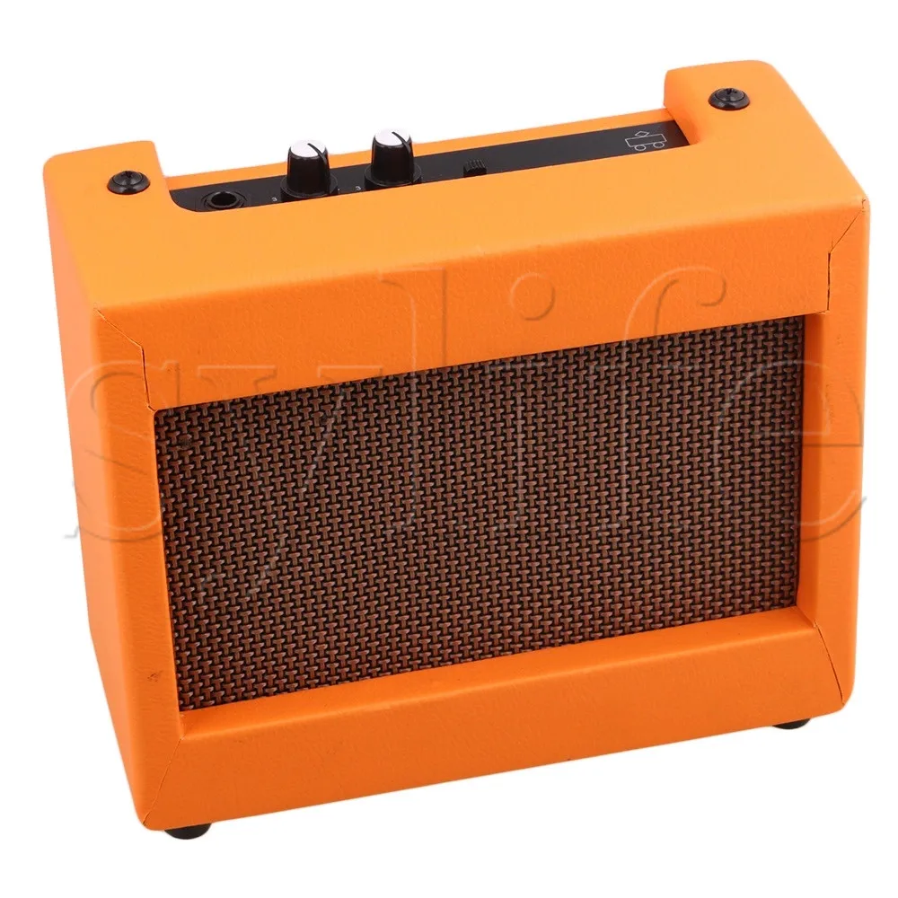 Guitar Speaker Cabinet 9V/5W for Acoustic Electric Guitar Orange