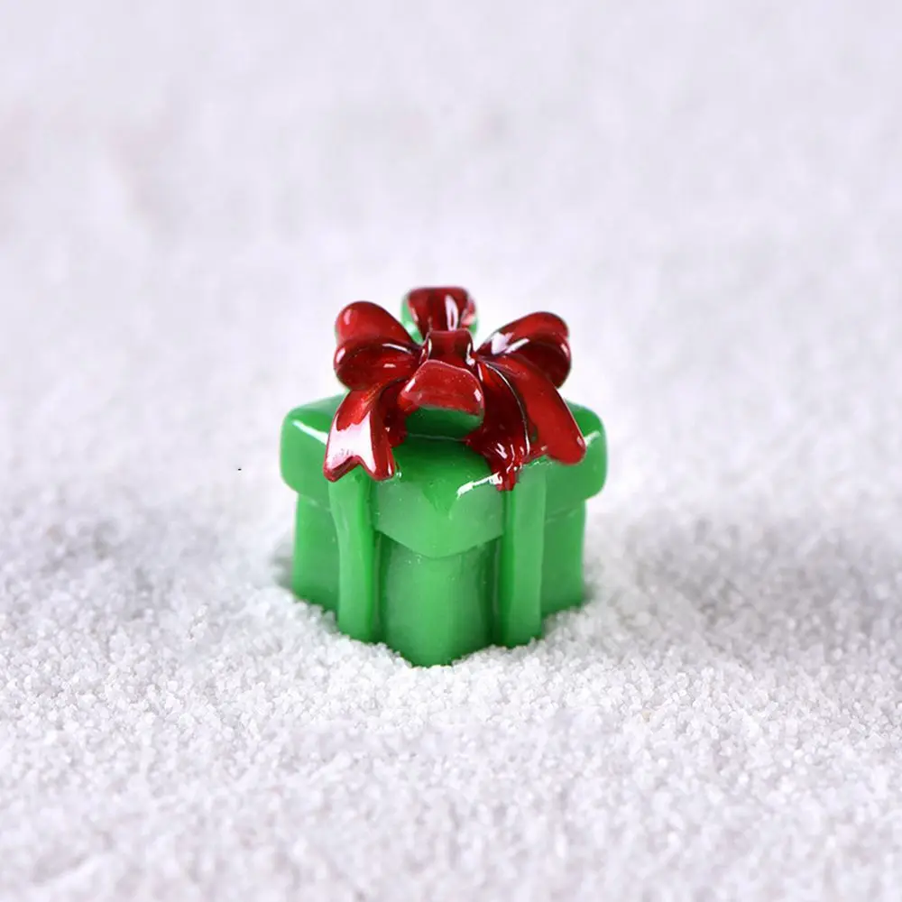 

Миниатюрные мини-1 шт., подарок из смолы, милый микропейзаж, рождественские украшения, рождественские украшения, фигурки