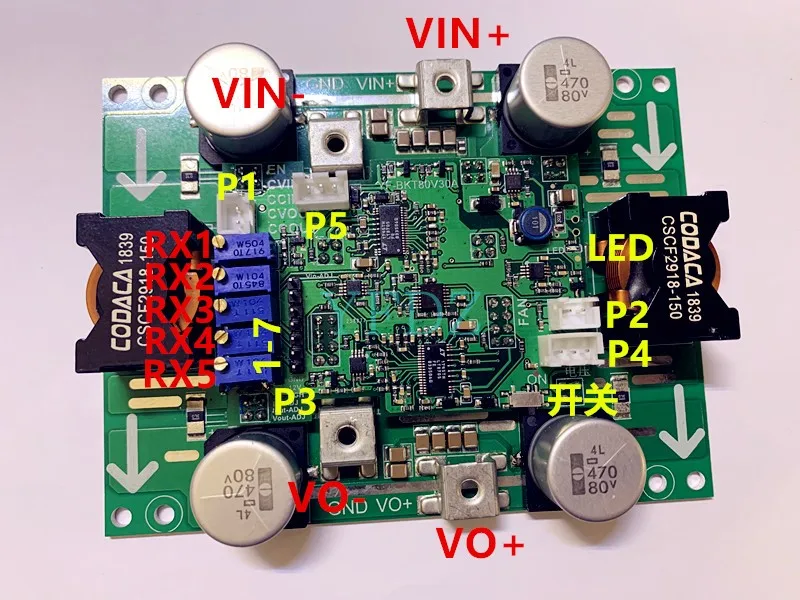 DC-DC Automatic Buck-boost Power Supply, Solar Fuel Cell Power Supply, Adjustable Input and Output 10-75V/35A