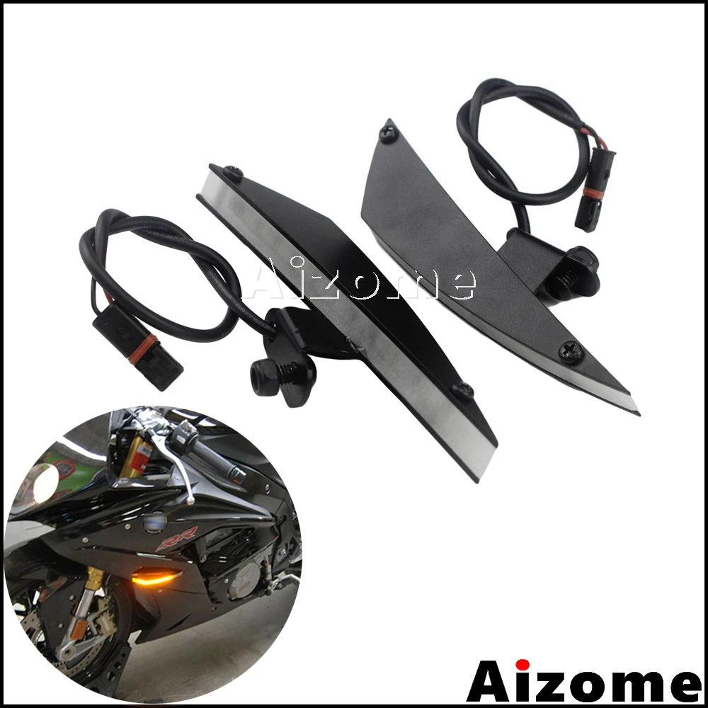 

Motorcycle Amber Light Front Turn Signals Turn Indicators For BMW HP4 2013-2014 S1000RR 2009-Up LED Blinkers