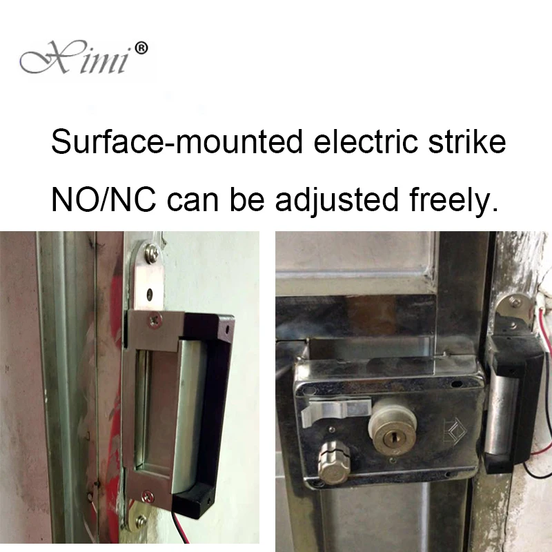 ANSI standard Heavy Duty Electric Strike Lock 1000kg Holding Force Glass Door Electric Strike Power to unlock/lock adjustable