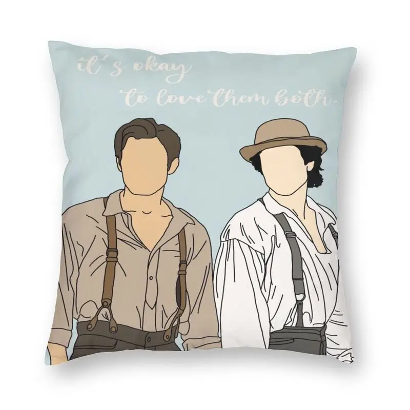 Brothers The Vampire Diaries TV Show Square Pillowcover Decoration Cushion Cover Throw Pillow for Living Room Printing