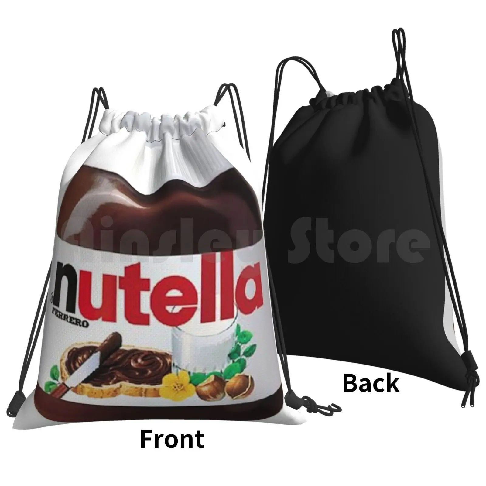 Nutella Backpack Drawstring Bag Riding Climbing Gym Bag Space Planet Planeta Pink Girls L Tumblr Fashion Cute Universe Boxes