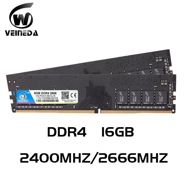 VEINEDA  ddr4 ram 8GB 2666mhz  2400MHZ DIMM 1.2V 288PIN Desktop Memory Support  ddr4 motherboard for intel