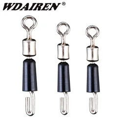 20 teile/los Lager Swivel Angeln Haken Schnelle Anschluss Solide Ringe Rollen Angelschnur Schnell Link Karpfen Angeln Zubehör