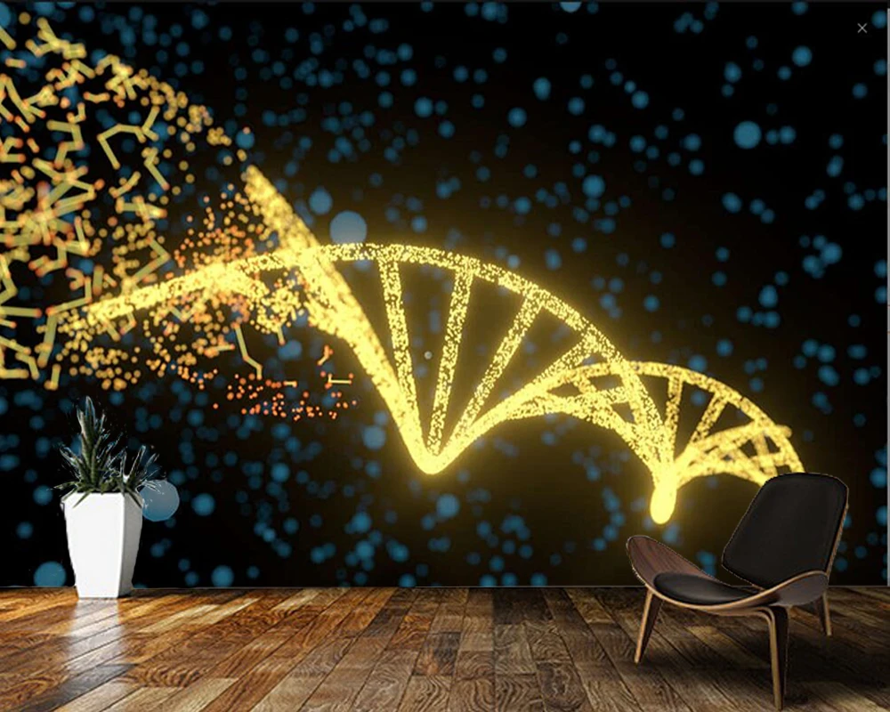 

Papel de parede DNA Biotechnology modern 3d wallpaper mural,living room bedroom wall papers home decor