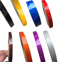 1cmx5m Car Reflective Strips Color Auto Night Reflective Warning Decals Car-styling Strips Stickers Exterior Decor Accessories