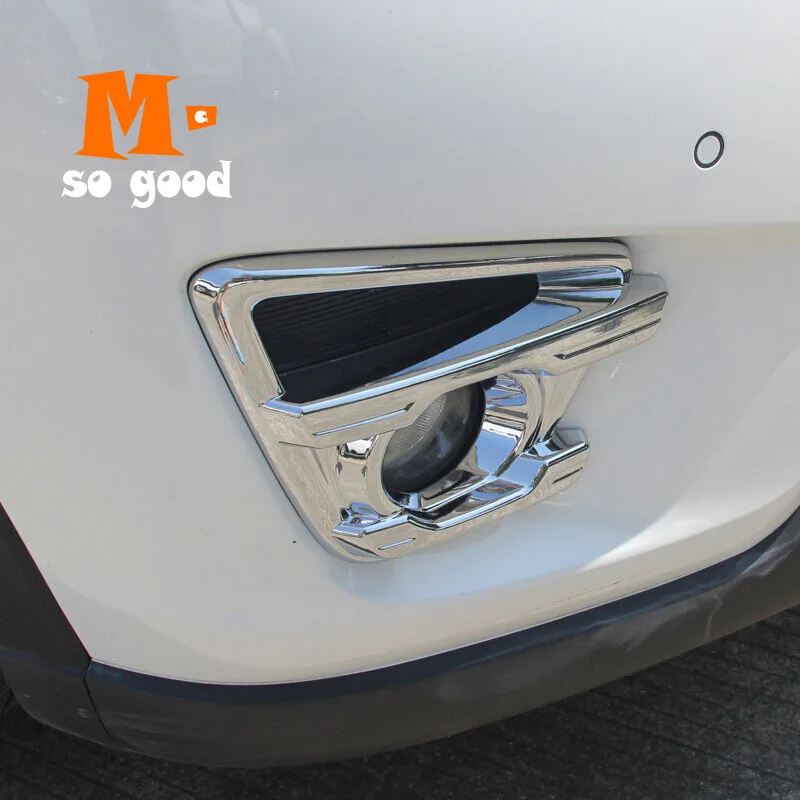 ABS Chrome For Mazda CX-5 Car Front Fog Lamp Trim Cover Car exterior Styling decoration sticker Accessories 2013 2014 2015 2016
