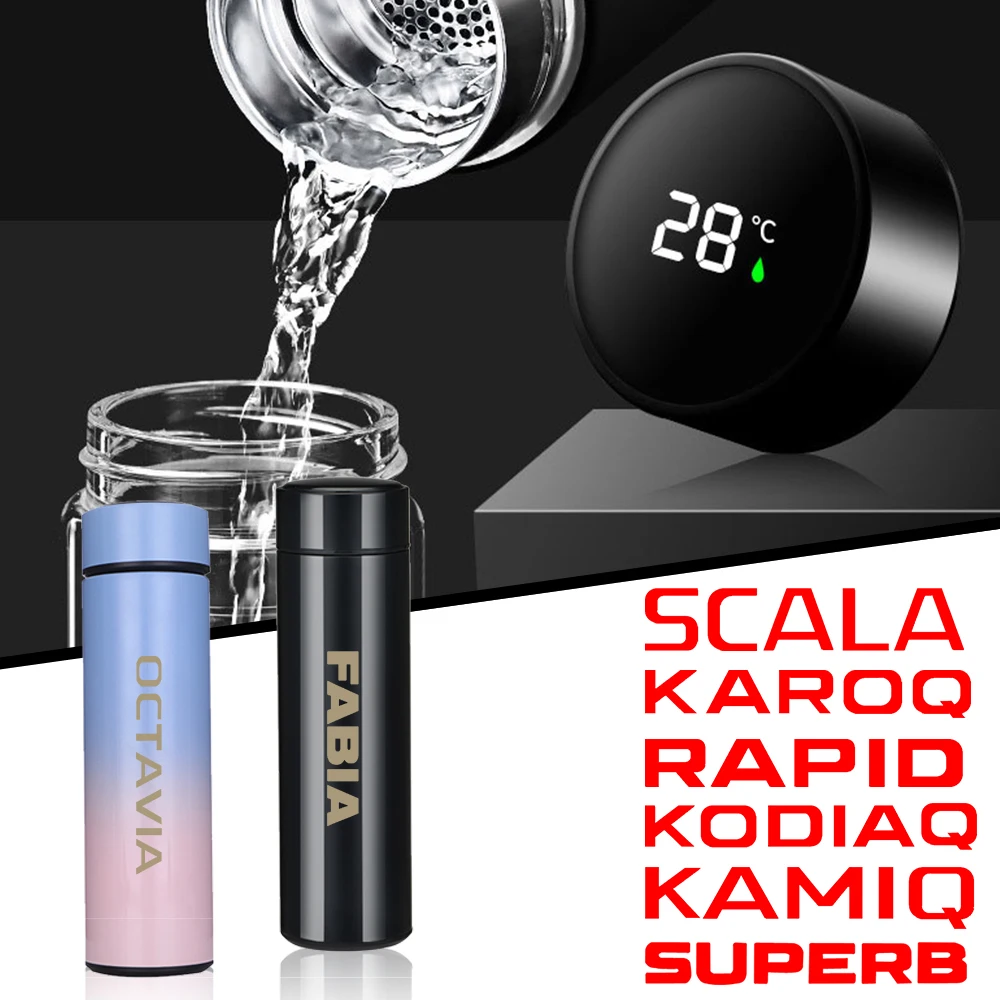 

Auto Accessories Double-Wall Insulated Vacuum Flask Stainless For Skoda FABIA KAMIQ KAROQ KODIAQ OCTAVIA RAPID SCALA SUPERB