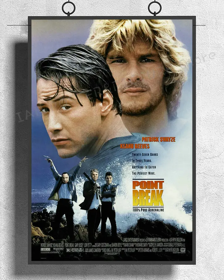 NJ795 POINT BREAK Movie Classic 02 Wall Sticker Silk Poster Art Home Decoration