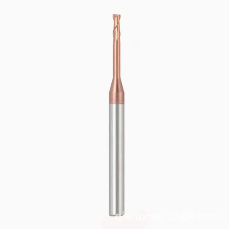 0.2 0.4 0.6mm 0.8mm  Micro Diameter Miniature 4 Flutes Rib Corner Radius End Mill Tungsten Steel Plain Milling Cutter