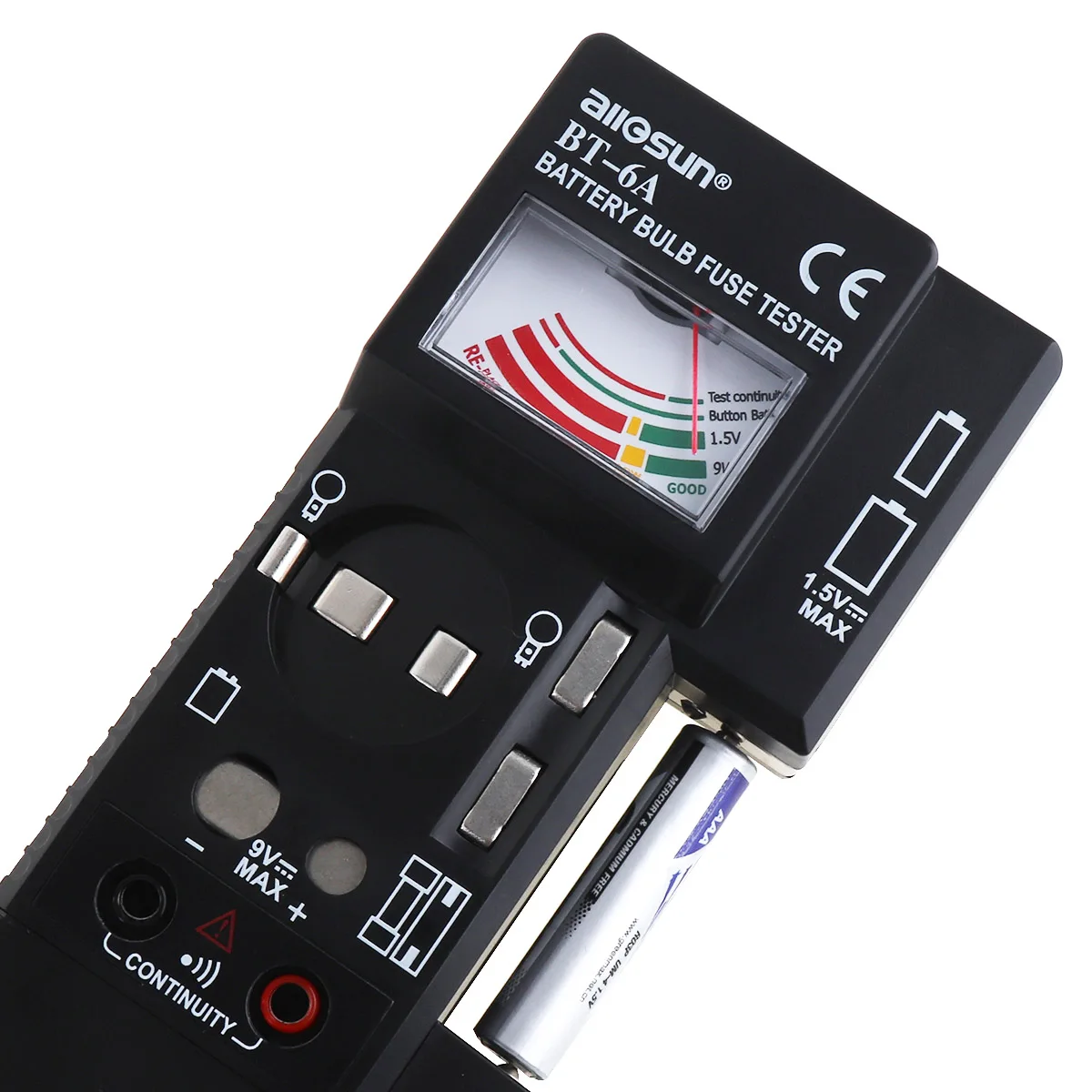 BT6A 3 in 1 Tester per fusibili a lampadina digitale portatile ad alta precisione con una penna di prova a coppia per fusibile a lampadina a batteria