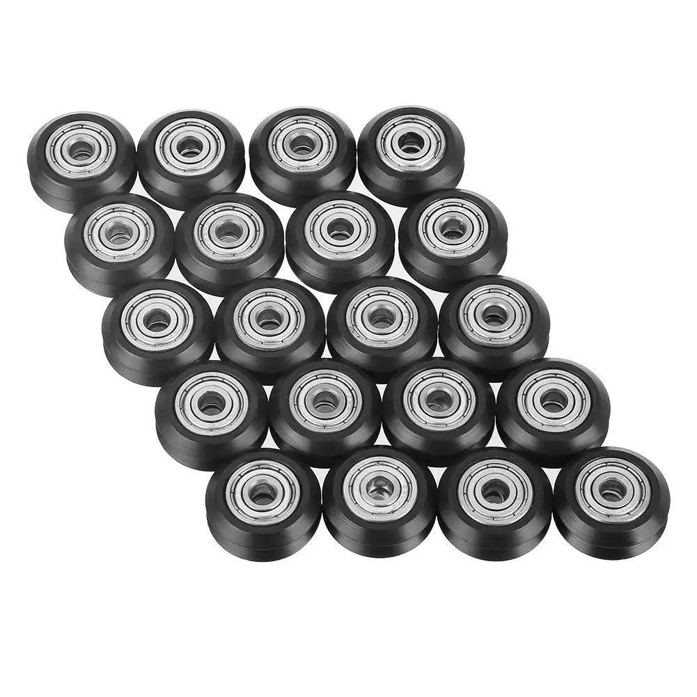 20pcs V Groove Wheel 5mm Hole 625zz Bearing Pulley Accessories CNC 3D Printer Dual Bearing Sliding